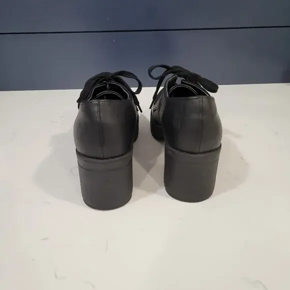 Wanted Breakout Oxford 90's Y2K Style Lug Heel Platform Size 9 - Picture 4 of 12